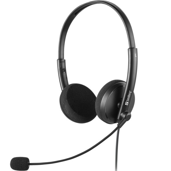 Гарнітура Sandberg MiniJack Office Headset, 3,5мм, Black