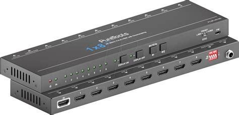 PT-SP-HD18D Сплиттер/даунскейлер PureTools - HDMI 1x8, 4K (60Hz 4:4:4)