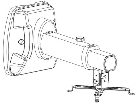 WSD-ZYC12 Кріплення для проектору настінне Yesvision (80-120cm)
