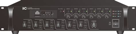 TI-1206S Мікшируючий підсилювач RMS120W, 6 зон с USB/SD/FM TUNER/Bluetooth з контролем кожної зони