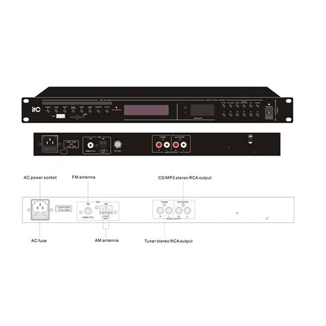 T-2221 CD/MP3 програвач з AM/FM Tuner, USB, SD, Bluetooth