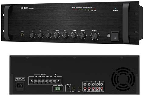 T-650 Мікшируючий підсилювач 650W, 3 mic, 2 aux, 100V/70V,4 Ом, с phone jack mic input