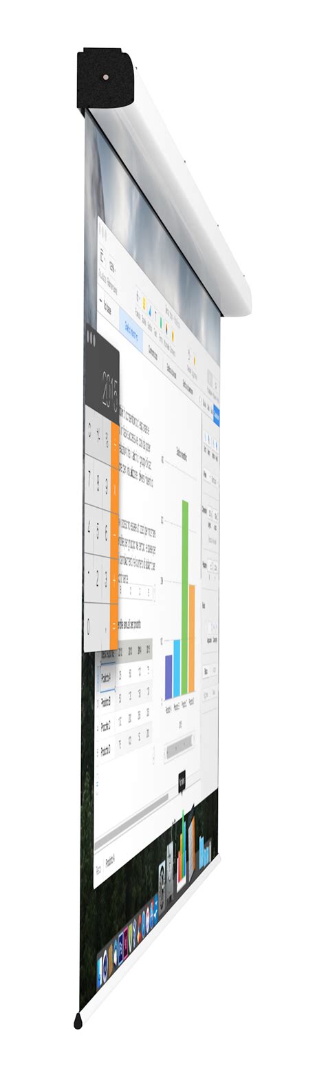 Екран Electric screen with remote control 400x250cm Matt White