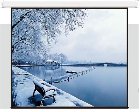 Екран Electric Screen with remote control 292×183cm Matte White 16:10