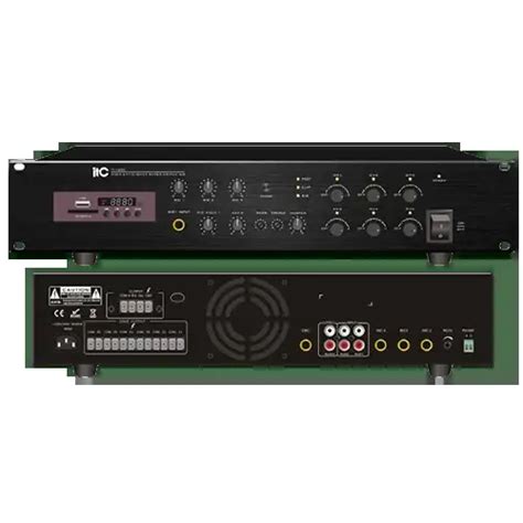TI-350Z Мікшируючий підсилювач 350W 6 зон (рег.кожн.зони) з MP3/USB/SD/FM/BТ, 4 мікроф.вх., 1 ЕМС