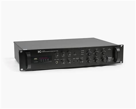 TI-500Z Мікшируючий підсилювач 500W 6 зон (рег.кожн.зони) з MP3/USB/SD/FM/BТ, 4 мікроф.вх., 1 ЕМС