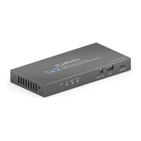 PT-SP-HD12-48G Спліттер/даунскейлер з аудіо де-ембеддером PureTools - HDMI 1x2, 8K (60Hz 4:2:0)
