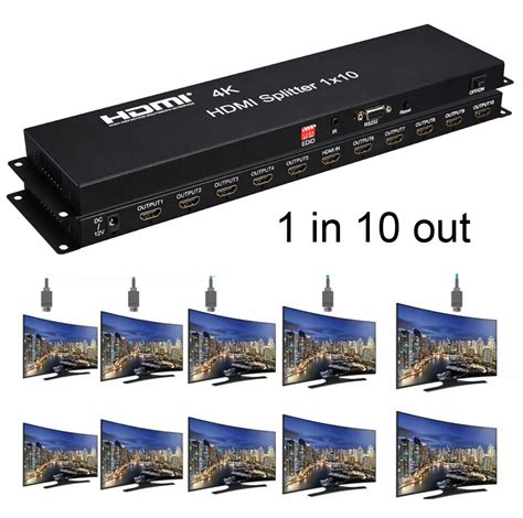 4K HDMI Splitter 1x10