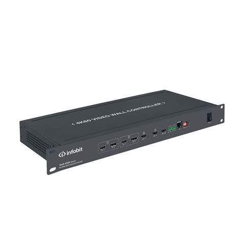iWall 409R (Gen2)Контролер відеостіни INFOBIT 4K60 HDMI, 4 входи HDMI, 2 входи DP, 9 виходів HDMI.