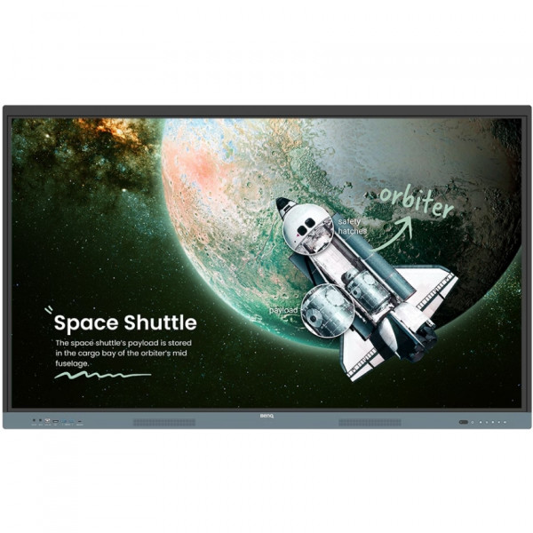 Інтерактивна панель 65" BenQ RE6504, IPS, UHD, 128Гб, колонки, кріплення, чорна
