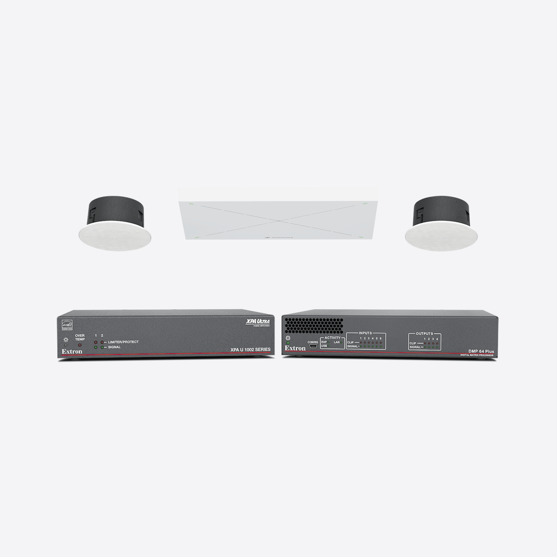 Модуль живлення Extron AC+USB 200 Series (AC102EU + 2x USB Type-A, Для Cable Cubby)