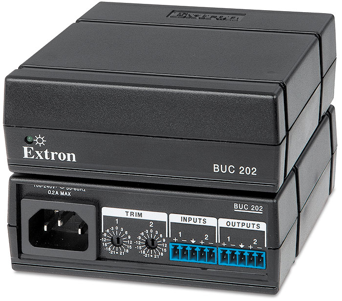 Аудіоконвертер Extron BUC 202 (2 канали, Балансний / Небалансний звук)