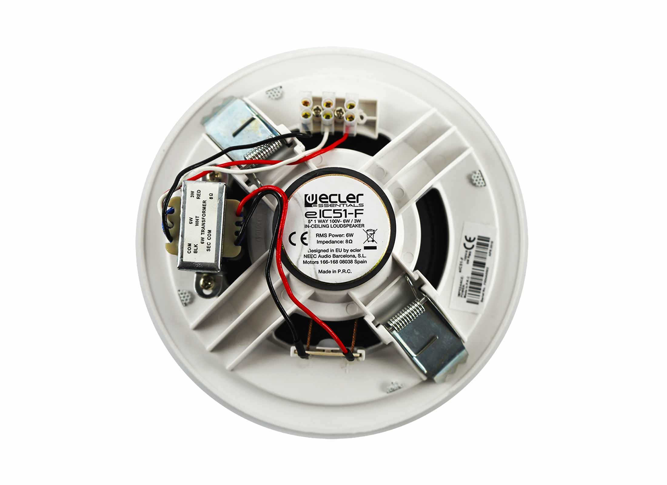 Стельова акустична система Ecler eIC51F (4.5", 6 Вт, 8 Ом / 100V, Швидкий монтаж)