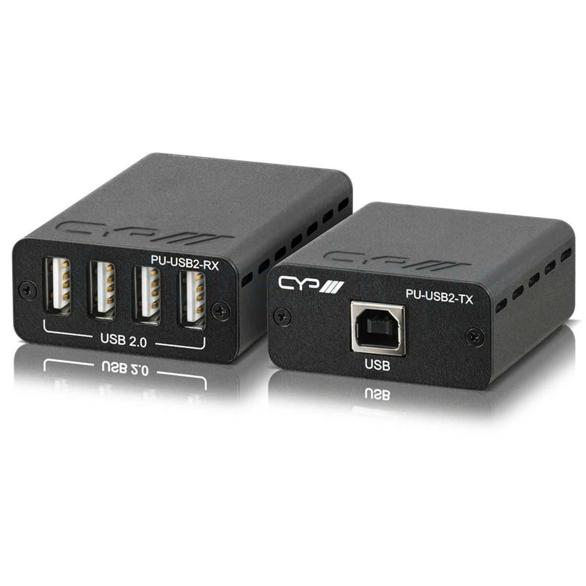 Комплект подовжувача CYP PU-USB2-KIT (USB 2.0 по витій парі CAT5e/6, до 50м)