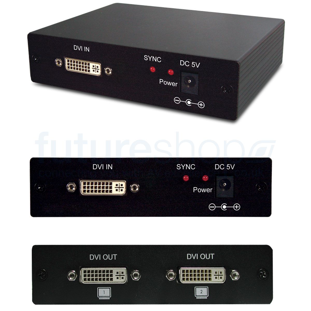 Відеорозгалужувач CYP QU-12D (Спліттер 1x2 DVI-D, Підтримка 1080p/WUXGA)