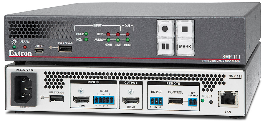 Медіапроцесор-стрімер Extron SMP 111 (H.264, 1-канальний запис та трансляція)