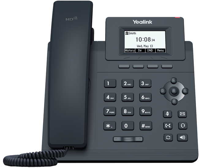 IP-телефон Yealink SIP-T30P (Базова модель, 1 лінія, PoE)