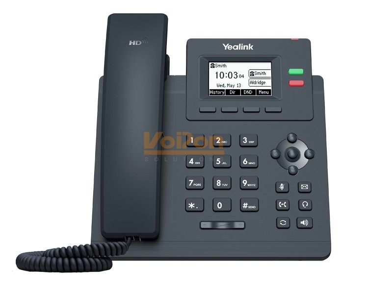IP-телефон Yealink SIP-T31P (Класичний, 2 лінії, Підсвітка екрана, PoE)