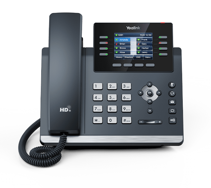 IP-телефон Yealink T44U (Кольоровий екран 2.8", 12 ліній, 2x USB, PoE)