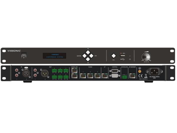 Центральний блок конференц-системи Vissonic VIS-DCP2000-D (Мережевий DSP-контролер)