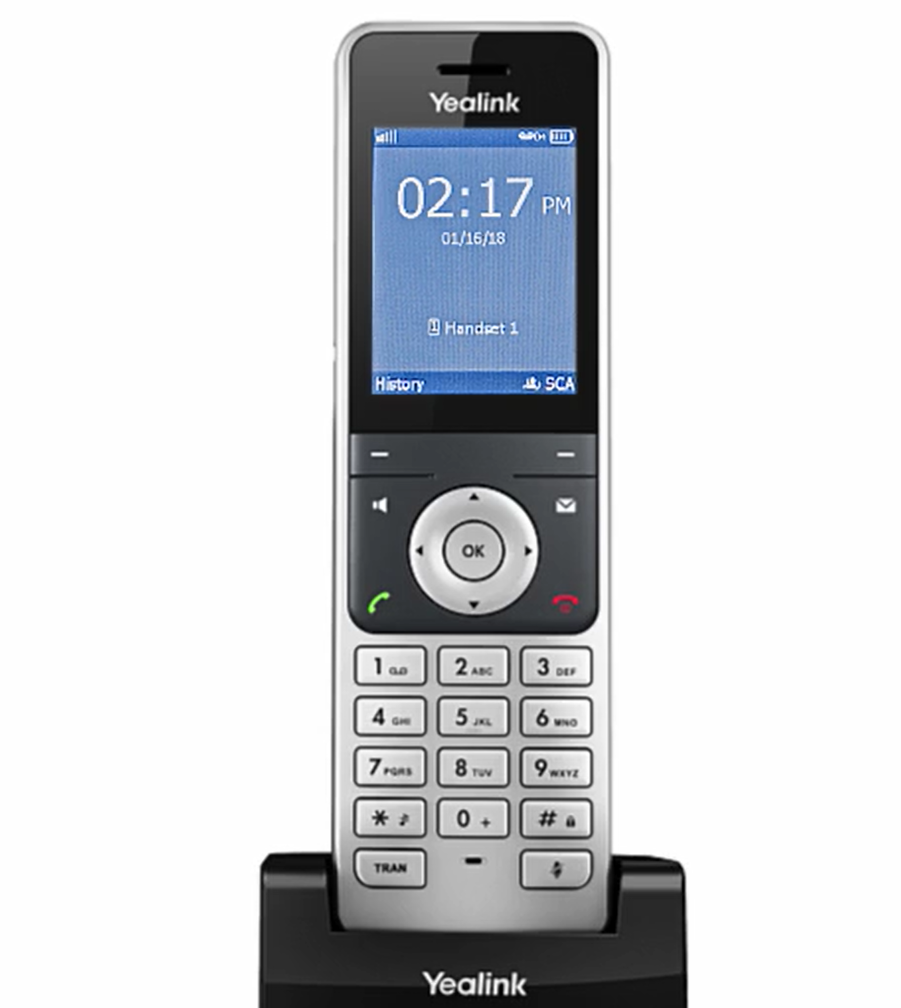 Бездротова DECT-трубка Yealink W56H (Додаткова слухавка, Кольоровий екран)