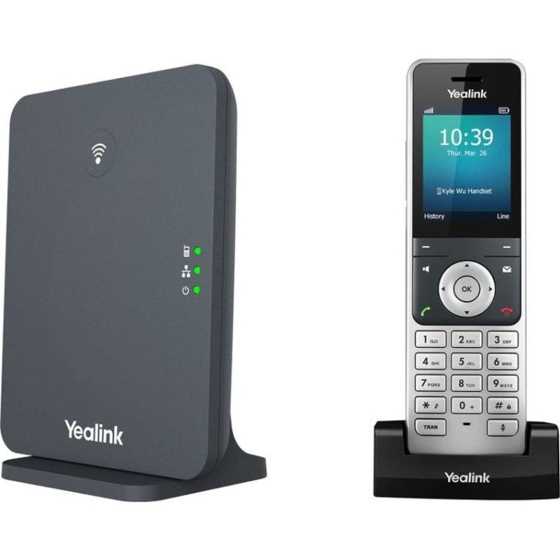 Бездротова DECT-система Yealink W76P (Базова станція W70B + Трубка W56H, SIP)