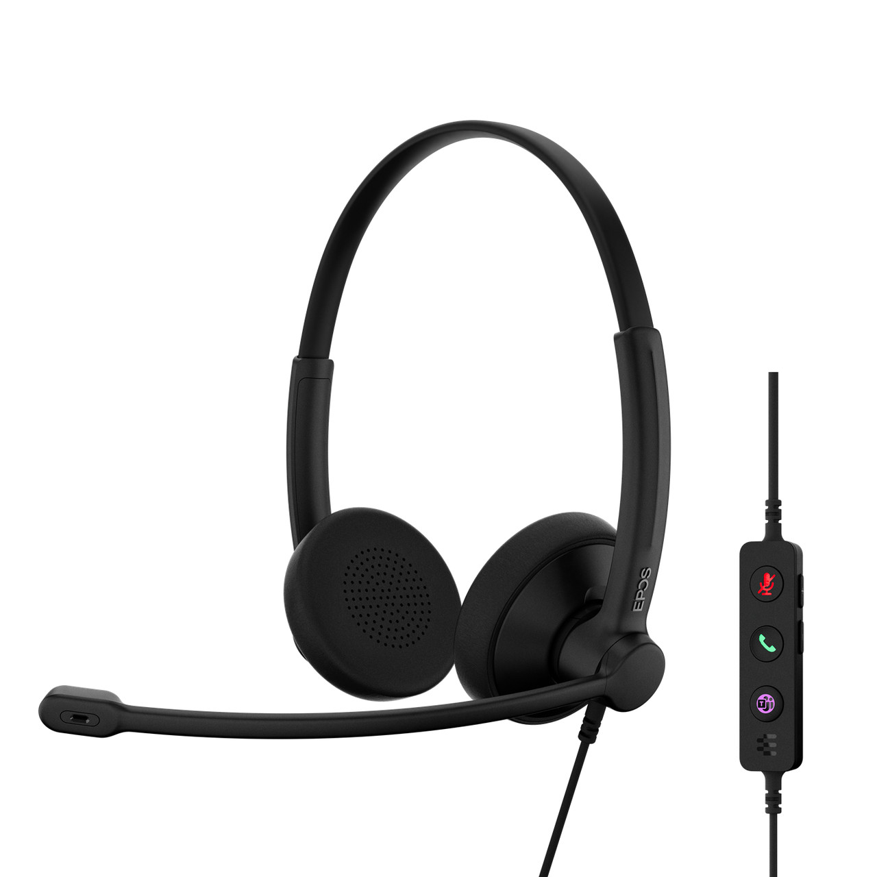 IMPACT 100 MS Stereo USB-C+A дротова стерео гарнітура, сертифікована Microsoft Teams