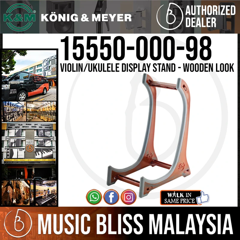 Violin/Ukulele display stand 15550 Wooden look