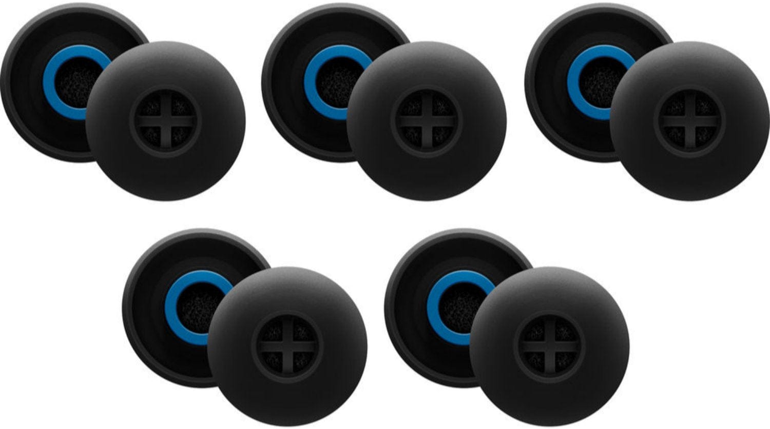 Foam ear adapter L, black (10 pcs) IE6/7/8/60/80