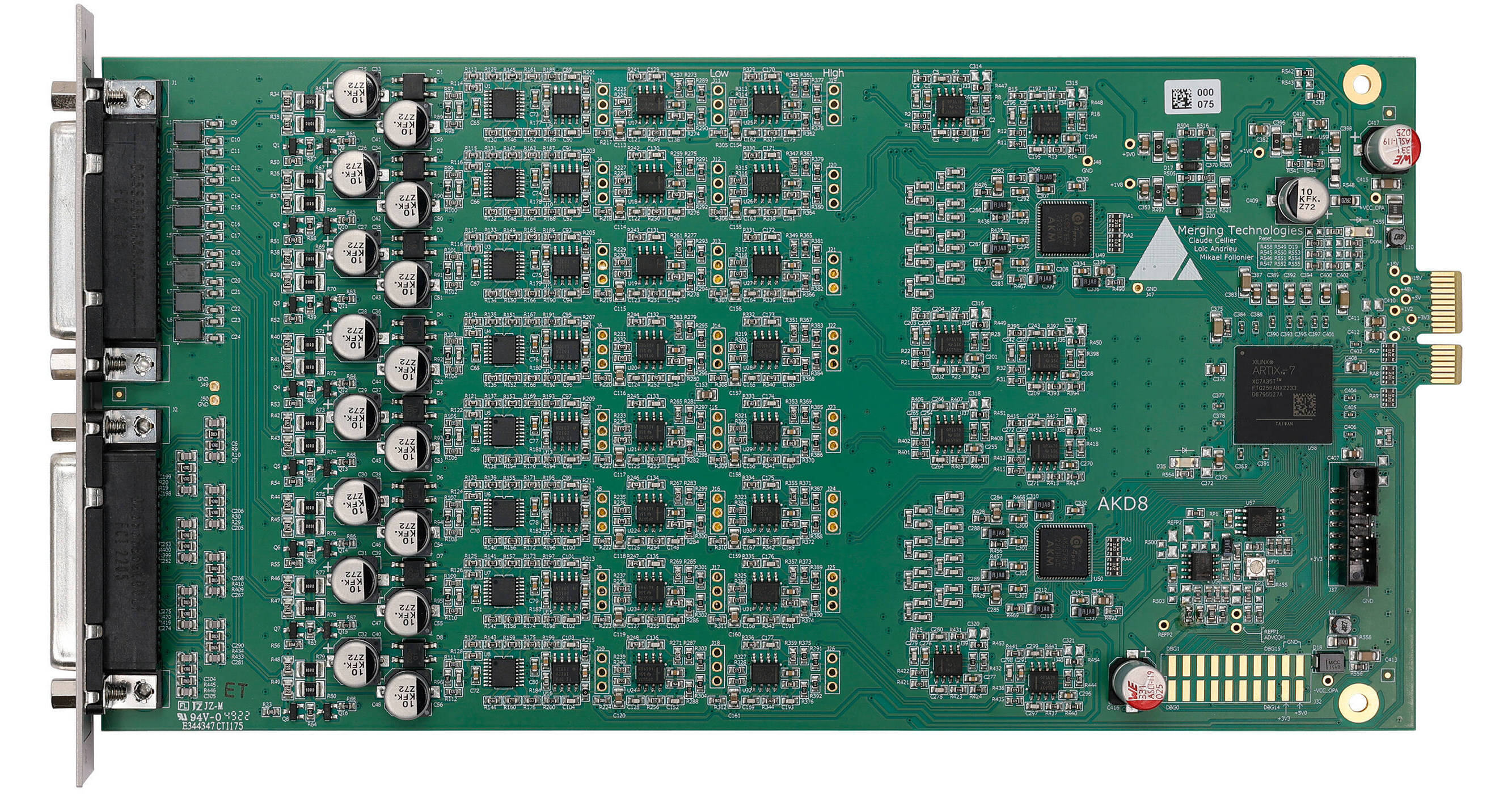 AKDG8DS   Mic/Line Input картка розширення з 3й генерацією Dual Gain topology designs