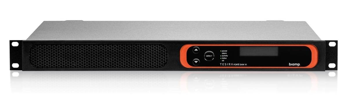 TesiraFORTÉ DAN VT аудіосервер цифровий 12-хin 8x-out, 8хUSB, 32x32 ch Dante, 12xAEC, 2xVoIP, FXO