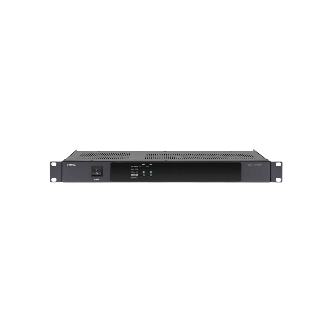 REVAMP2060T підсилювач класу D рековий 2х60W 70/100V 4Om/міст 1х120W 70/100V 8Om