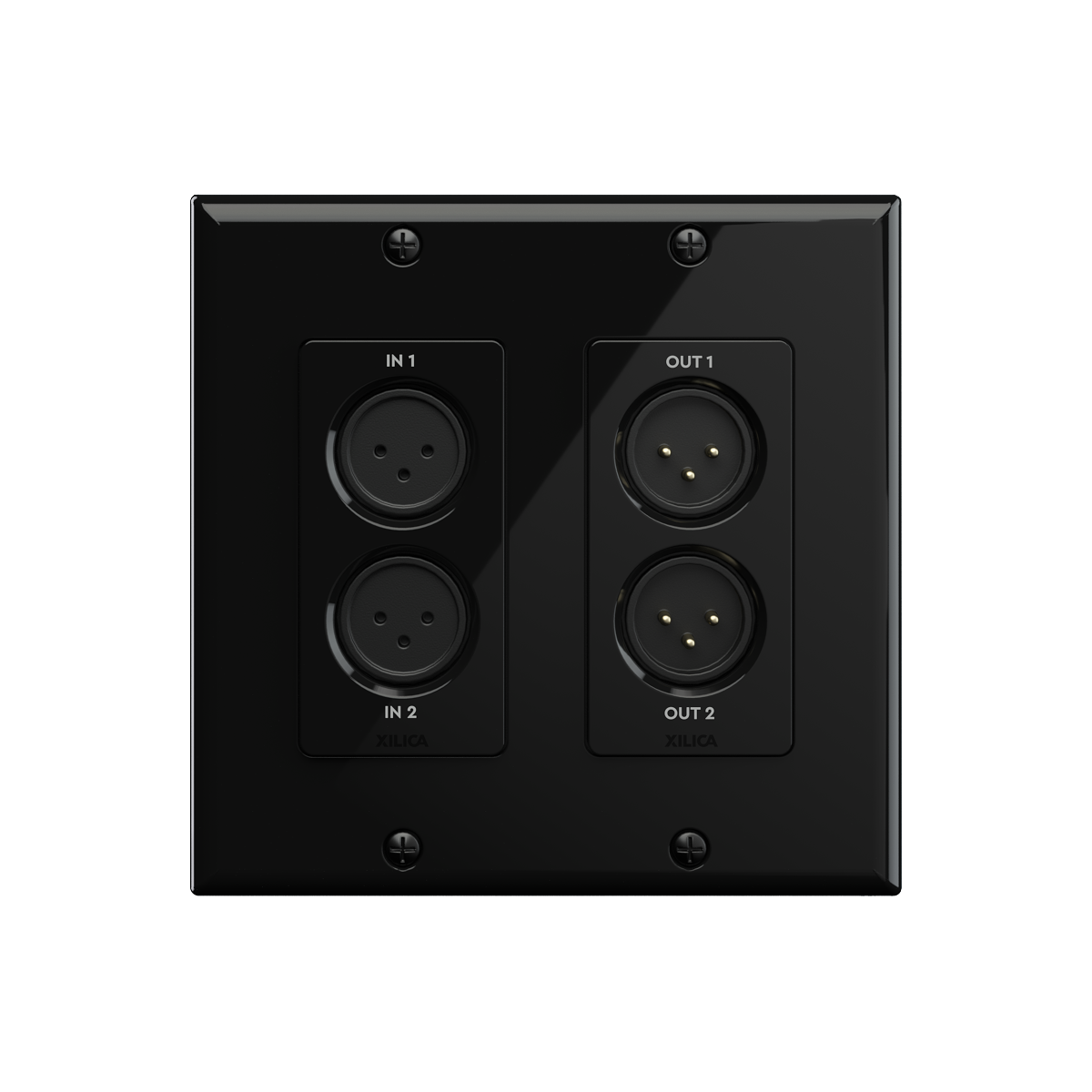 Gio XLR   настінний модуль Neutrik XLR 2x2 => Dante