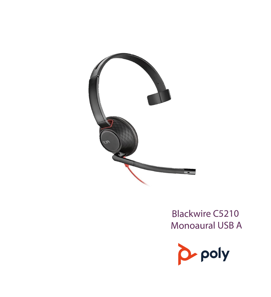 Гарнітура BLACKWIRE 5210,C5210,USB-A,WW