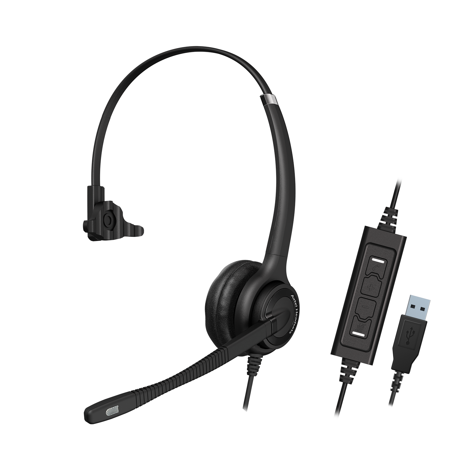 Дротова гарнітура AxTel Elite HDvoice MS duo NC USB